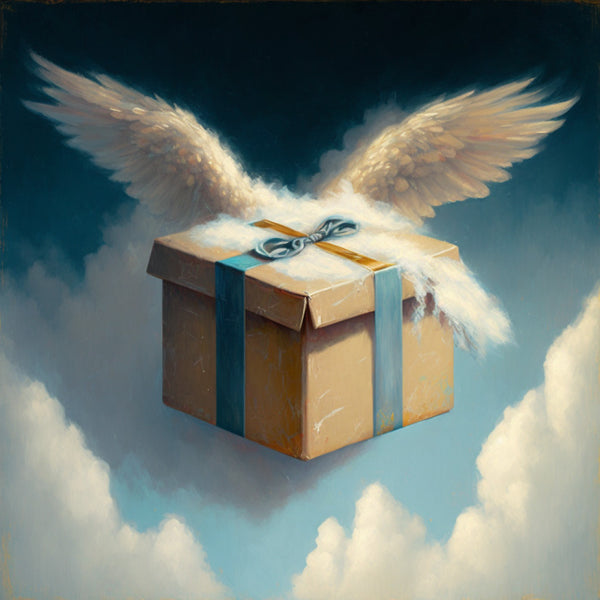Flying gift box