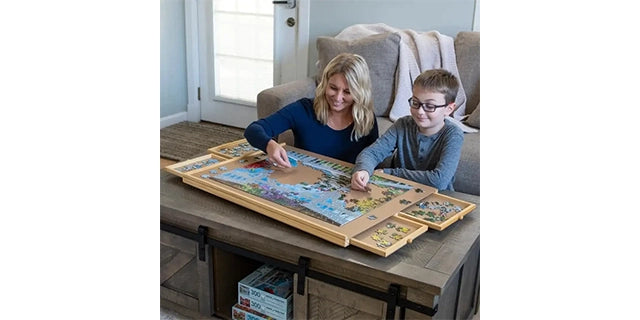 Wooden Puzzle Plateau