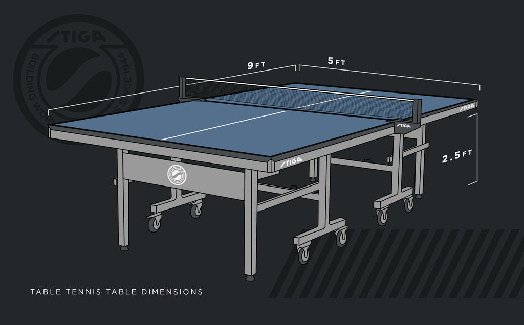 Ping Pong Table Sizing and Dimensions