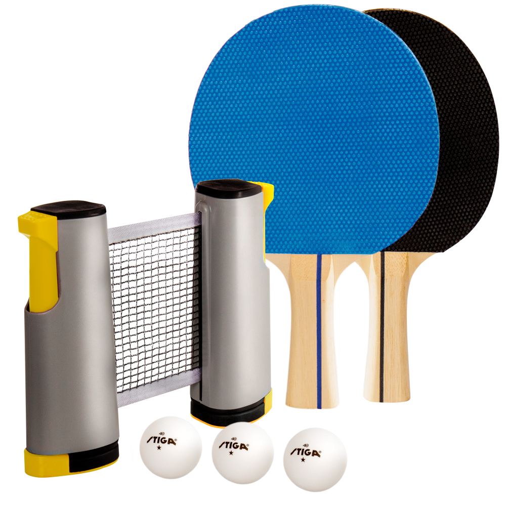 Retractable Anywhere Table Tennis Set - Blue