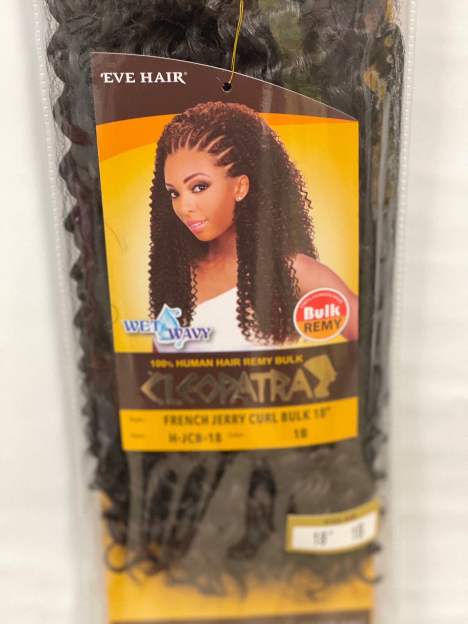 Cleopatra French Deep Wave Bulk 100% Human Hair Braiding Hair By Eve H –  Waba Hair and Beauty Supply