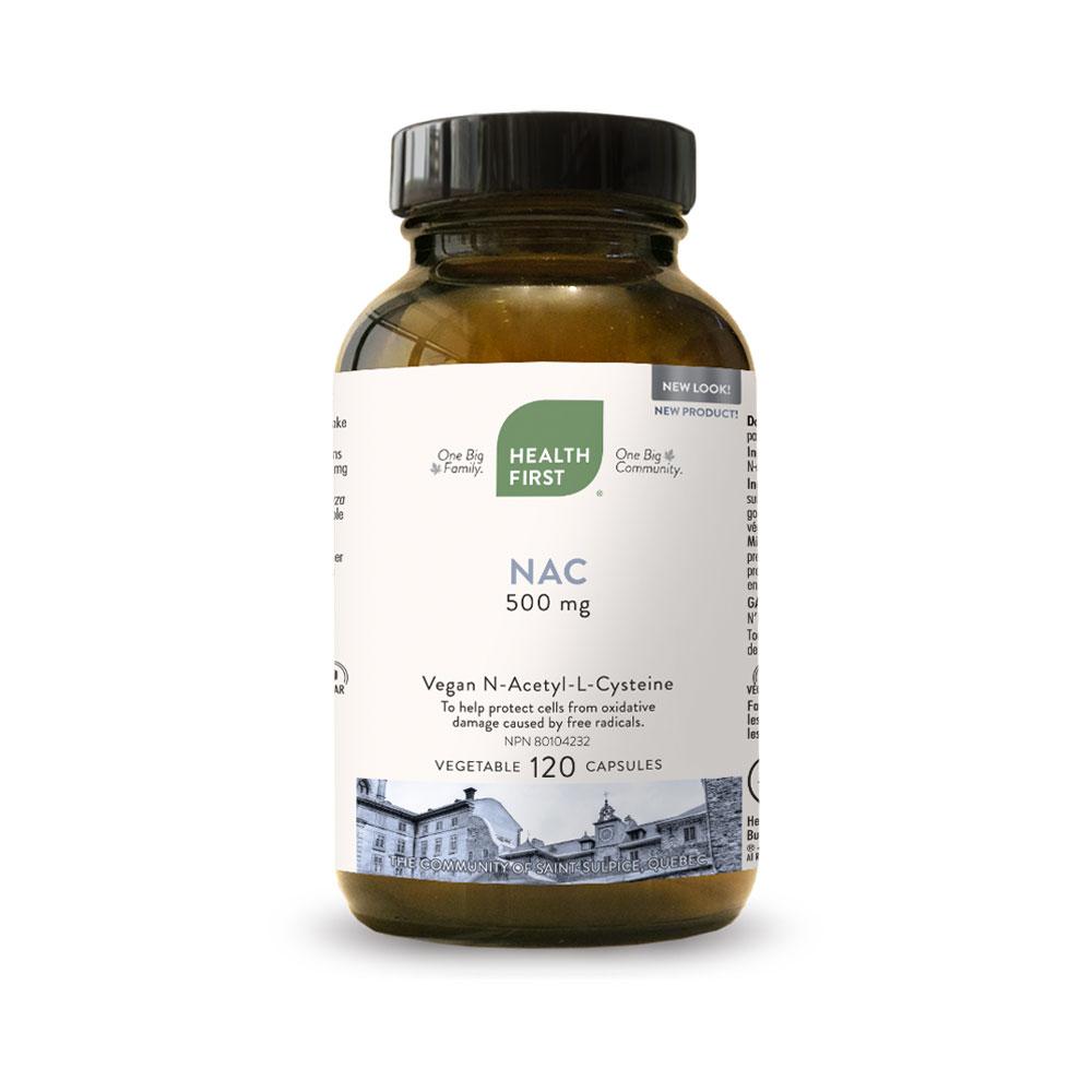 Health First NAC, 120 vegetable capsules