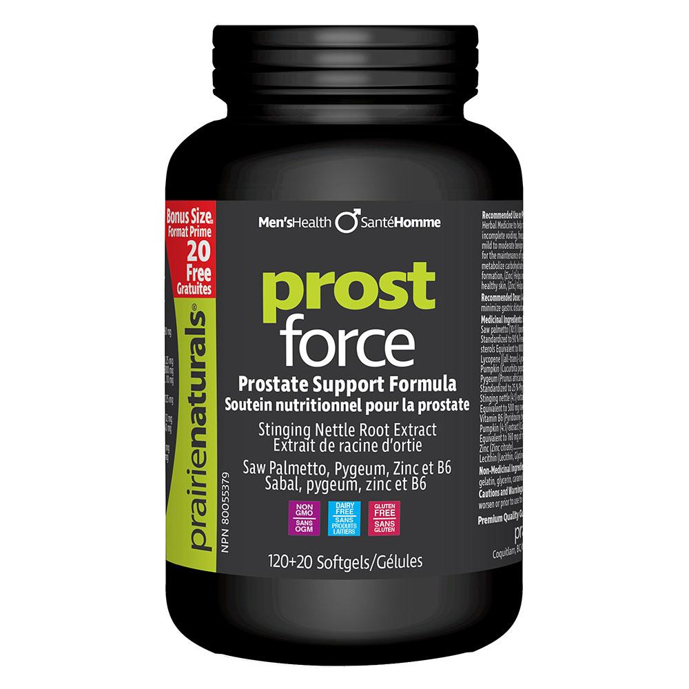 Prairie Naturals ProstForce, Bonus Size - 120+20 softgels