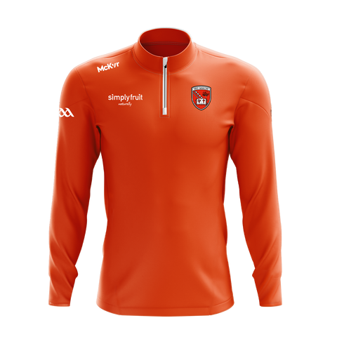 Mc Keever Armagh GAA Official Vital Lightweight 1/4 Zip Top - Adult - Orange