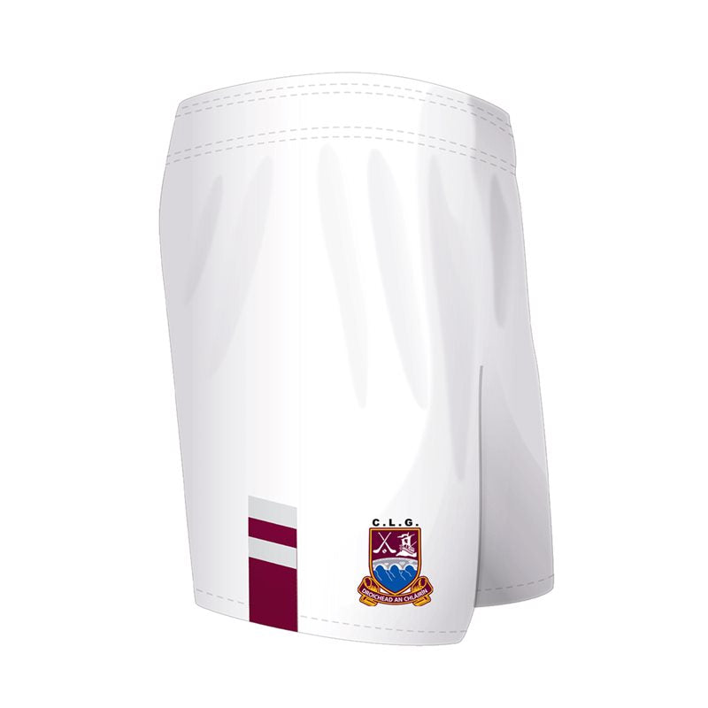 Mc Keever Clarinbridge GAA Playing Short - Adult - White/Maroon