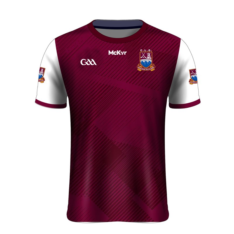 Mc Keever Clarinbridge GAA Playing Jersey - Adult - Maroon/White