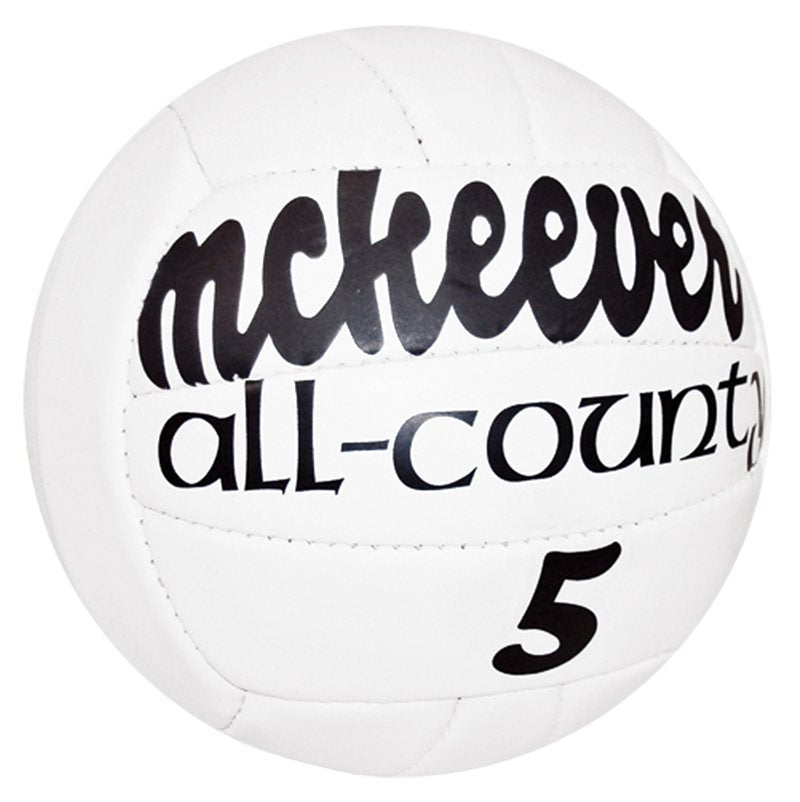 Mc Keever All-County Size 5 Match Ball (Pack of 10 + Free Net)