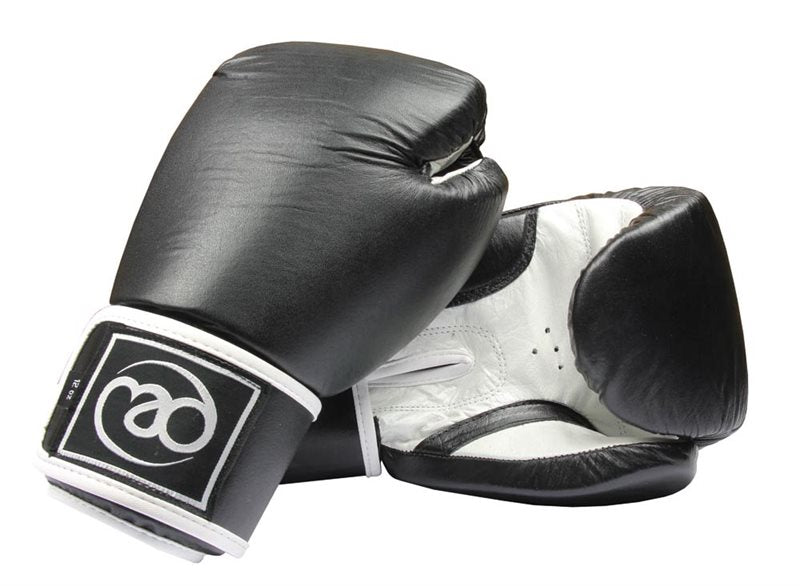 Fitness Mad Leather Sparring Gloves - Black