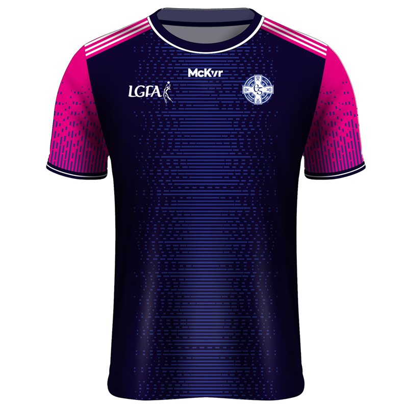 Mc Keever Clan na Gael CLG Training Jersey - Youth - Navy/Pink