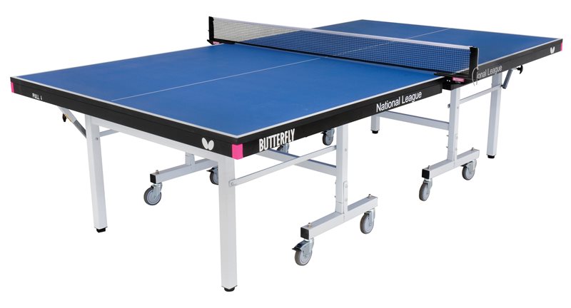 Butterfly National League 25 Rollaway Table Tennis Table - Blue