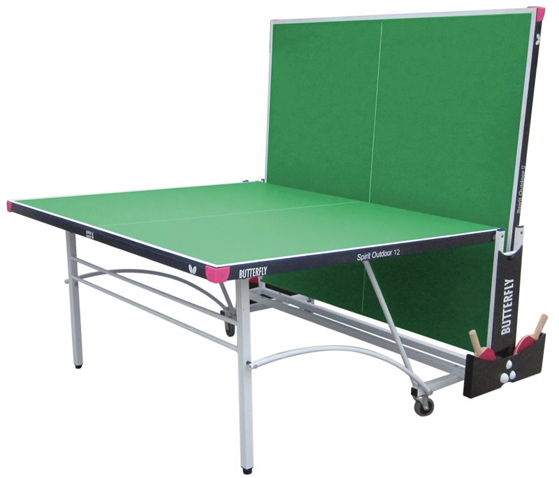 Butterfly Spirit 12 Outdoor Rollaway Table Tennis Table - Green