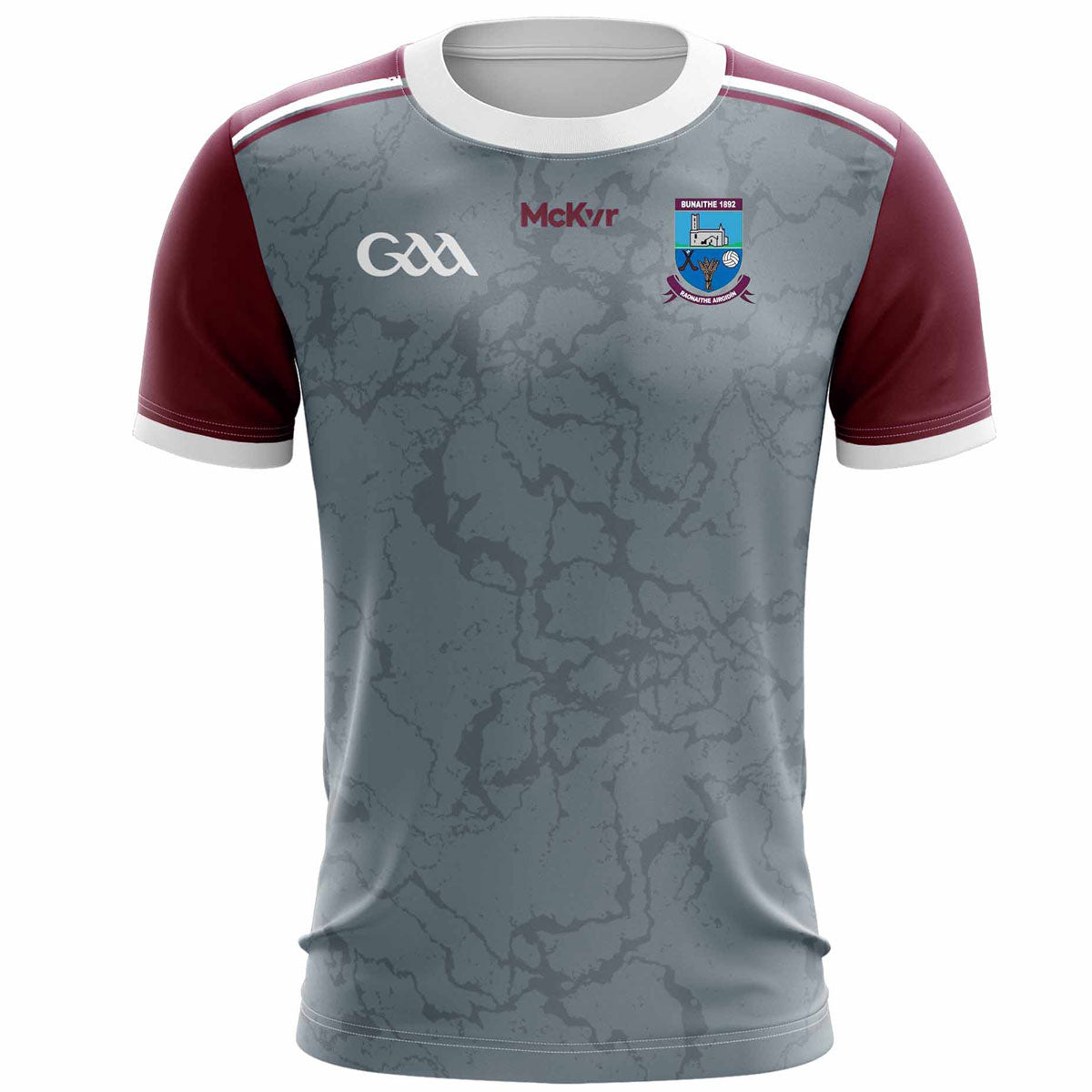 Mc Keever Argideen Rangers GAA Training Jersey - Adult - Grey/Maroon