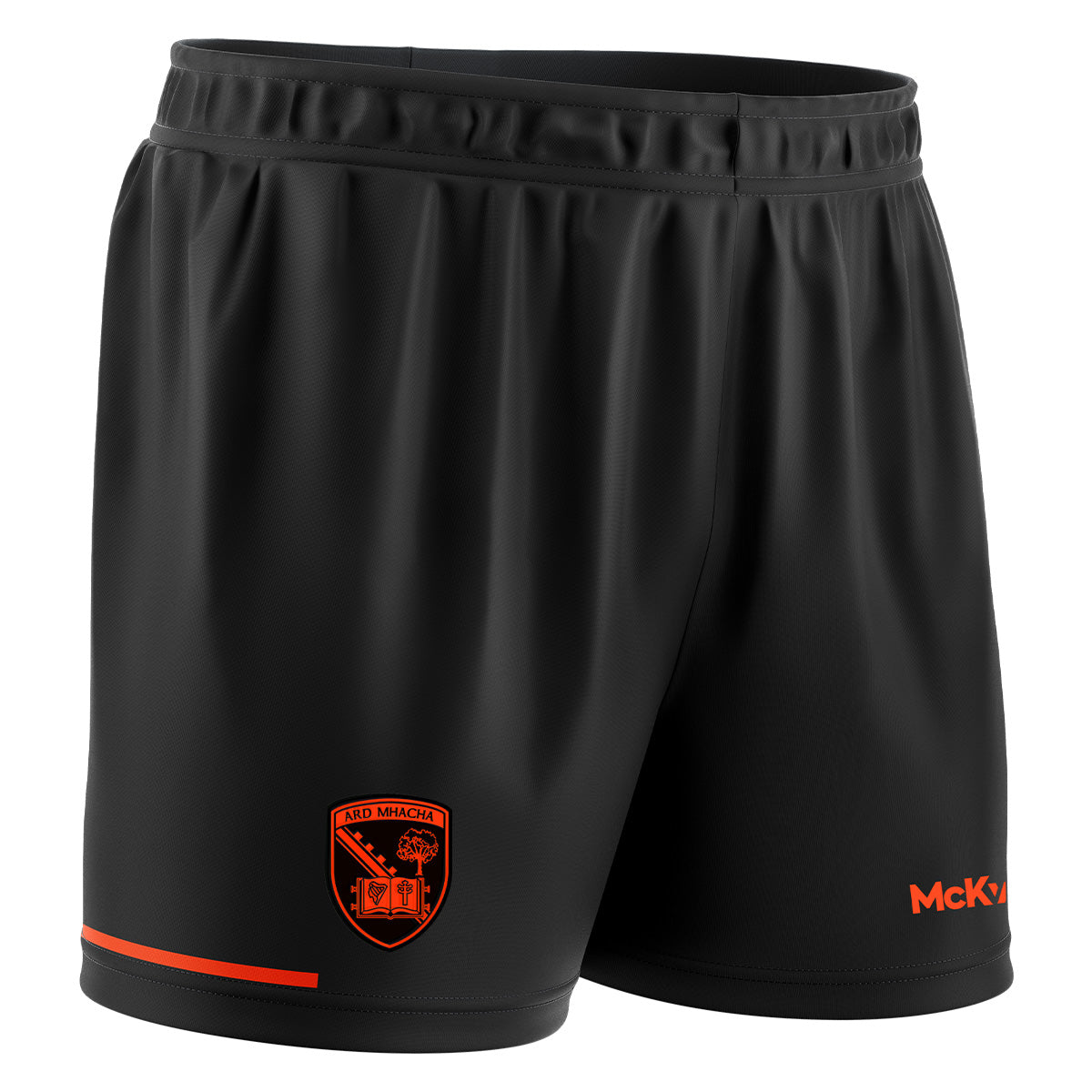 Mc Keever Armagh GAA Official Away Shorts - Youth - Black/Orange