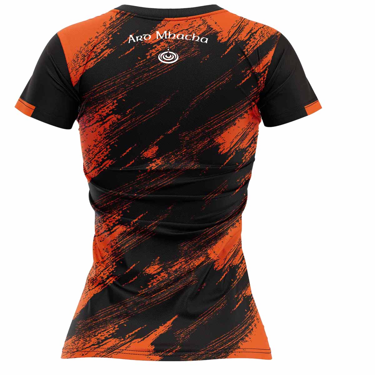 Mc Keever Armagh Camogie Official Training Jersey - Adult - Black/Orange Pop Player Fit