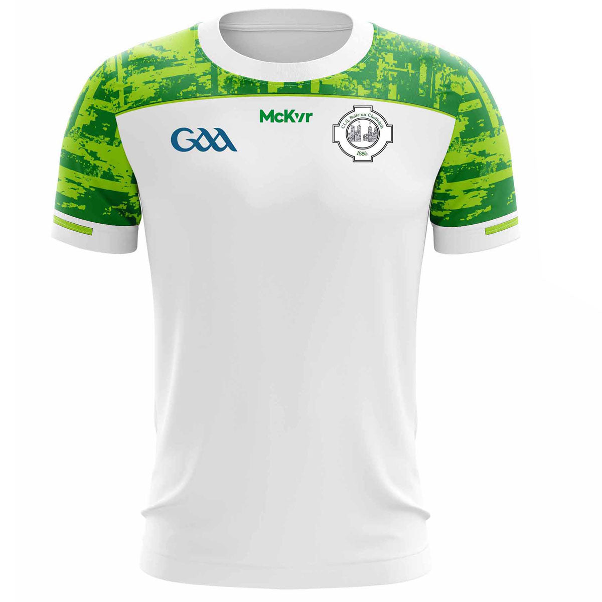 Mc Keever Ballincollig GAA Training Jersey - Adult - White/Green