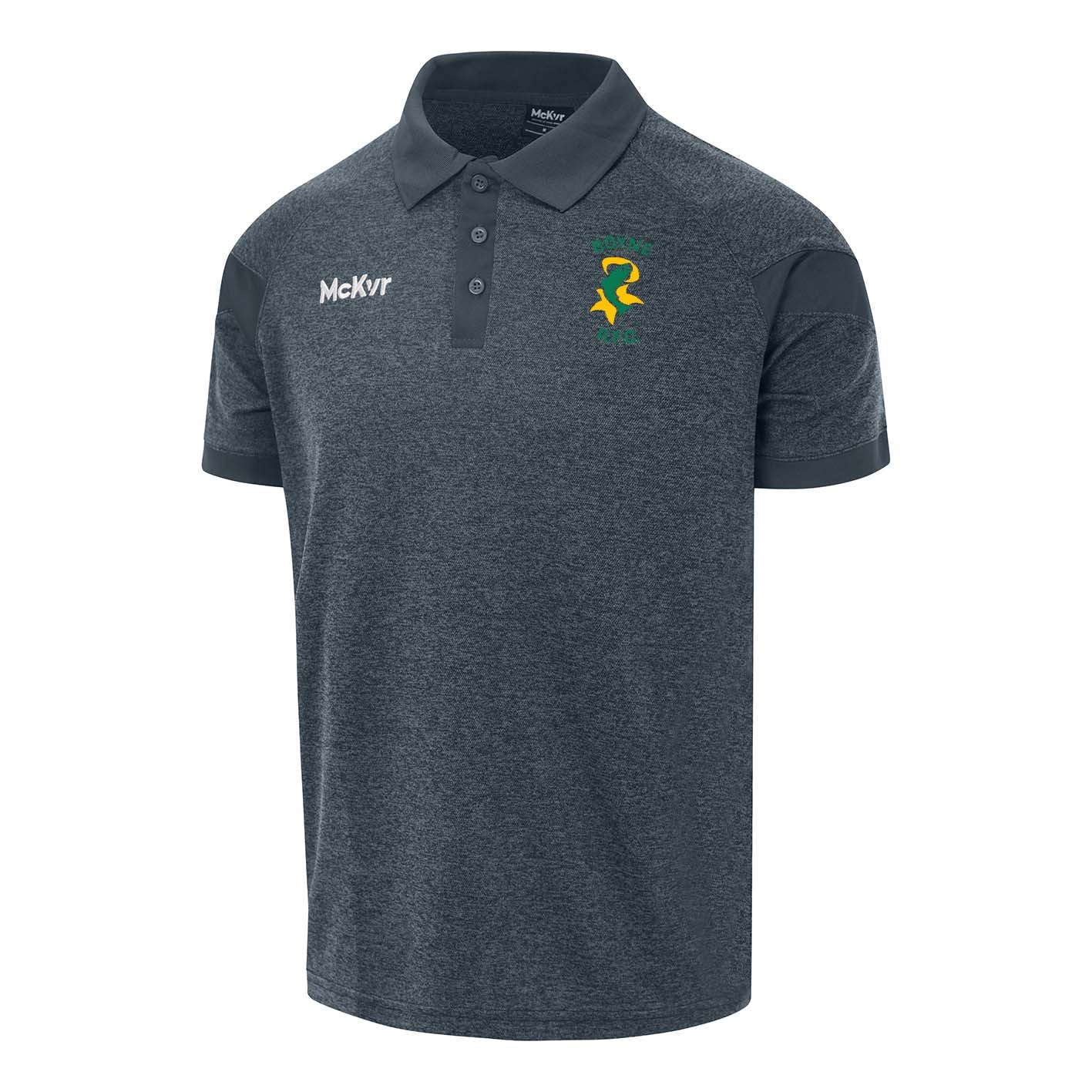 Mc Keever Boyne RFC Core 22 Polo Top - Adult - Charcoal