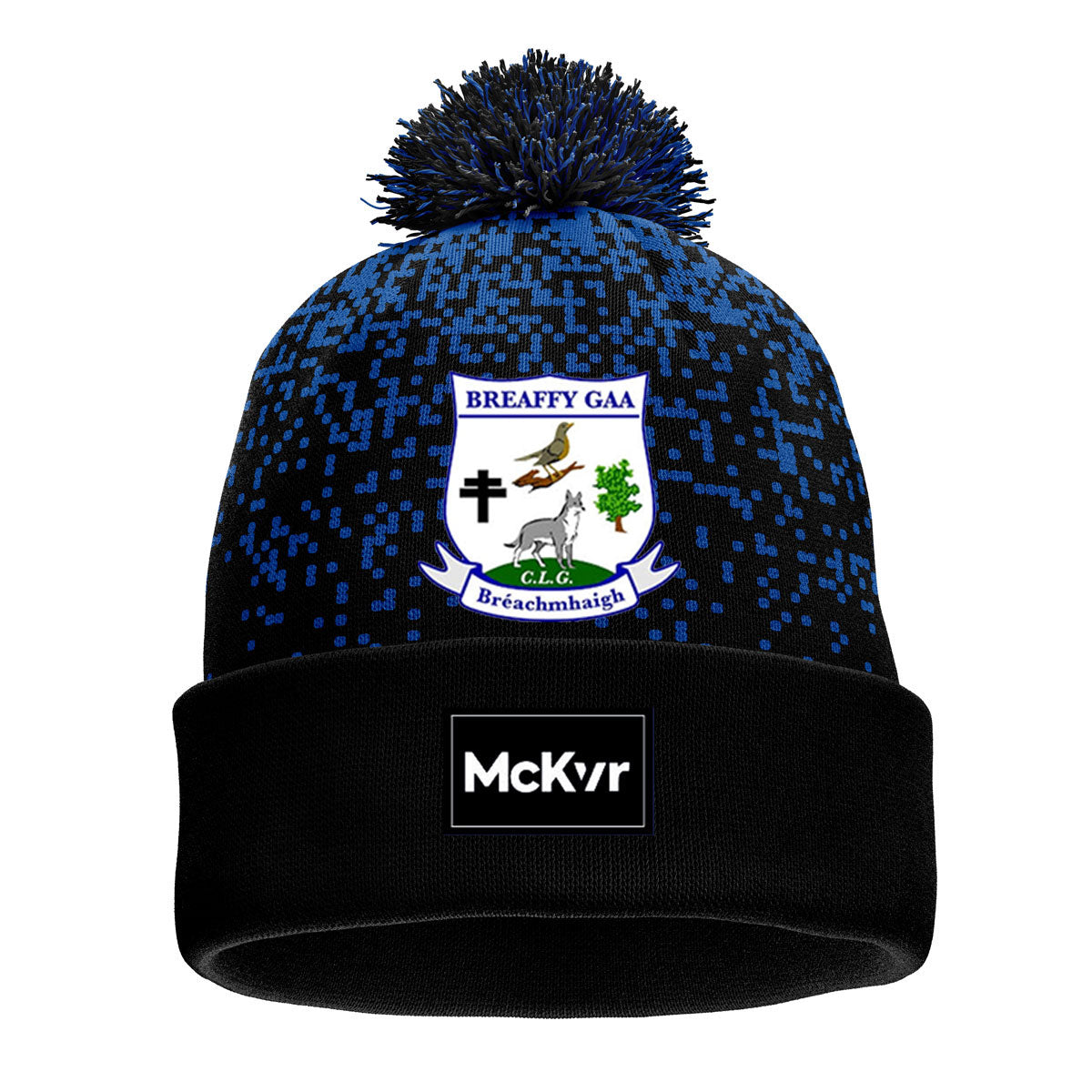 Mc Keever Breaffy GAA Core 22 Bobble Hat - Adult - Black/Blue