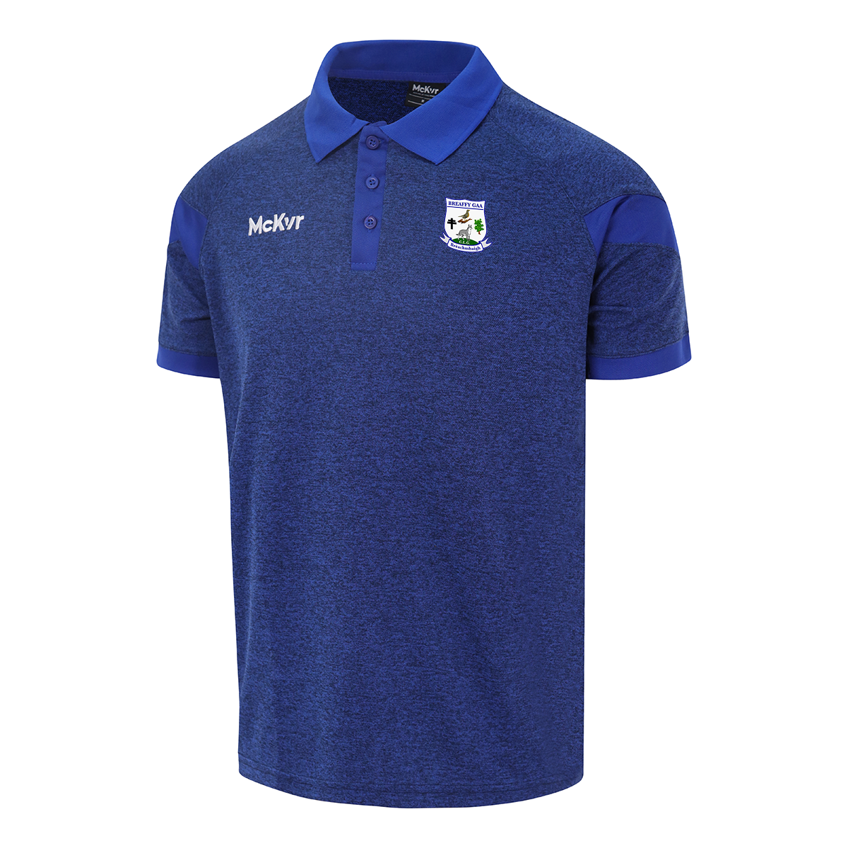 Mc Keever Breaffy GAA Core 22 Polo Top - Adult - Royal