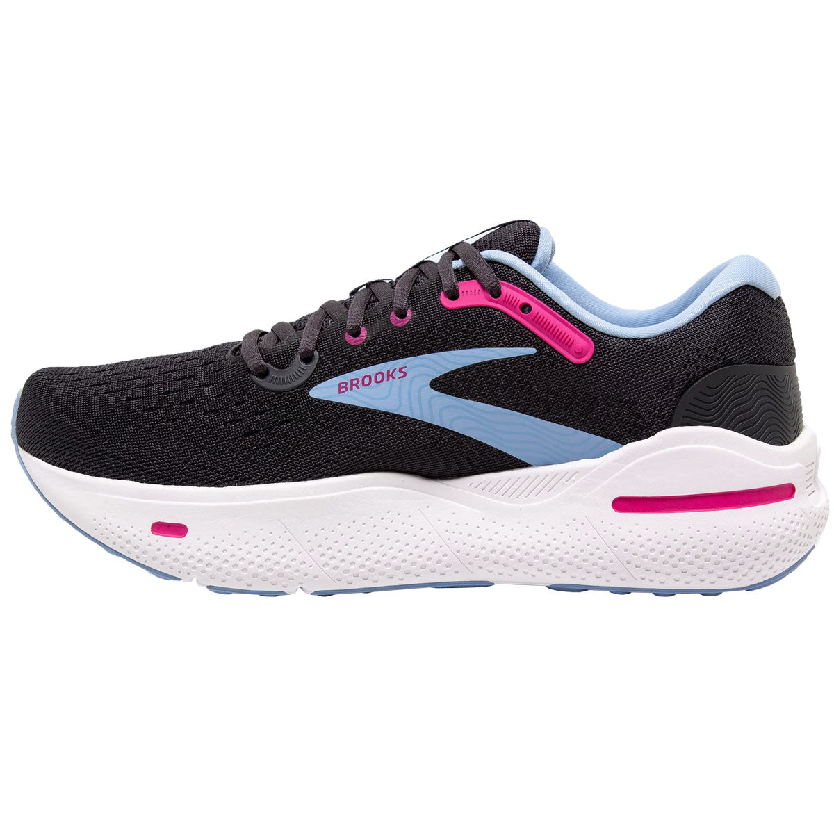 Brooks Ghost Max Running Shoes - Womens - Ebony/Open Air/Lilac Rose