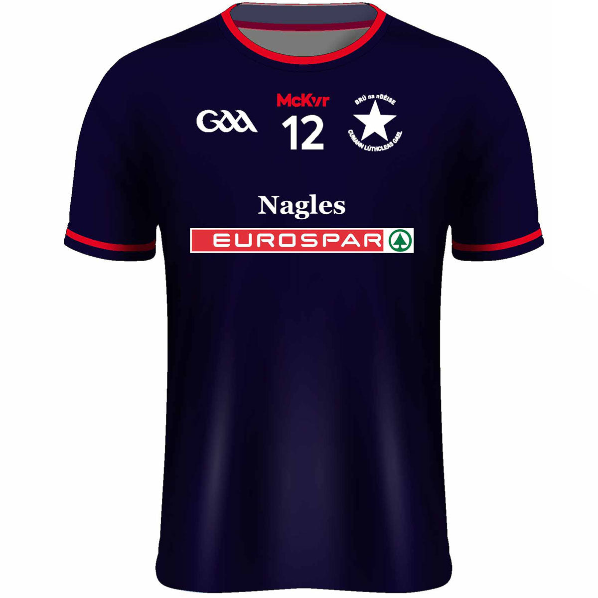 Mc Keever Bruff GAA, Limerick Numbered Playing Jersey - Youth - Navy