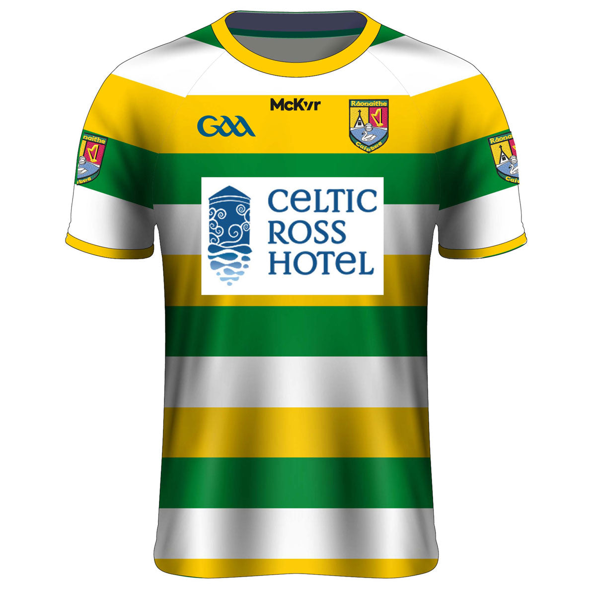 Mc Keever Carbery Rangers Playing Jersey - Adult - Green/Yellow/White Player Fit