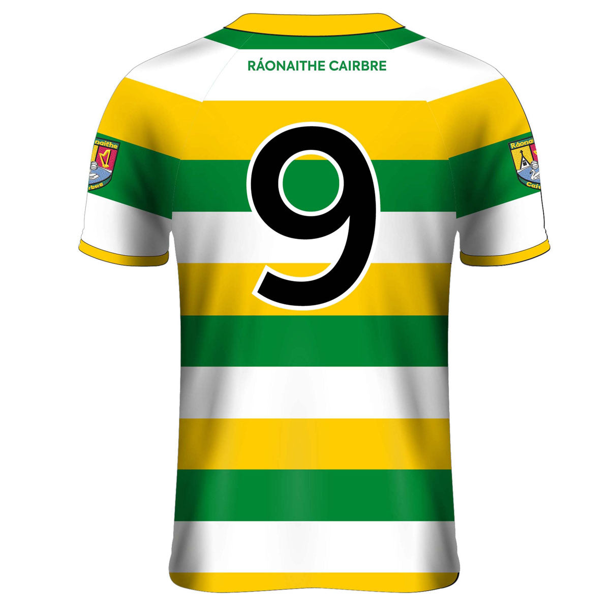 Mc Keever Carbery Rangers Numbered Playing Jersey - Adult - Green/Yellow/White