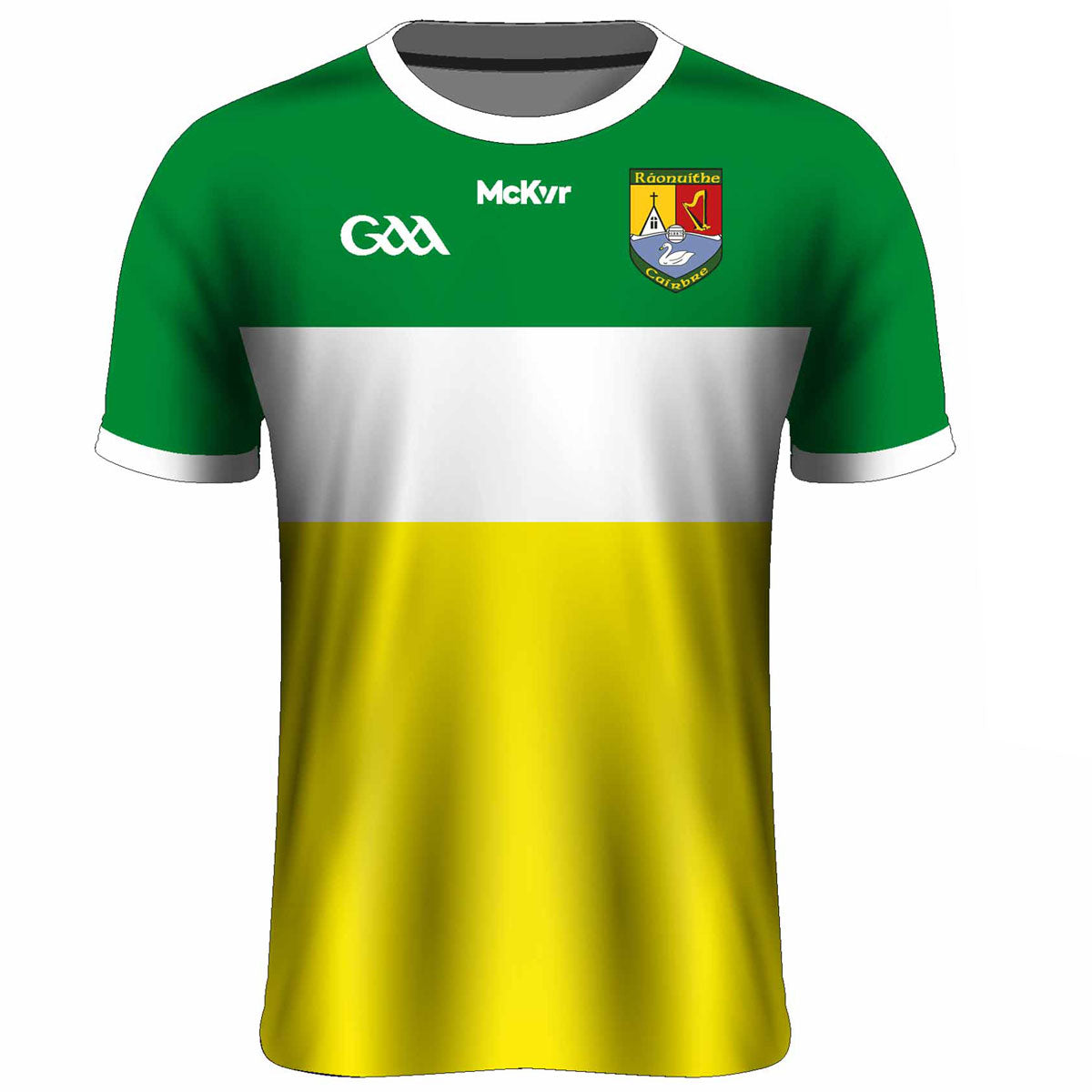 Mc Keever Carbery Rangers GAA Training Jersey - Youth - Green/White/Yellow