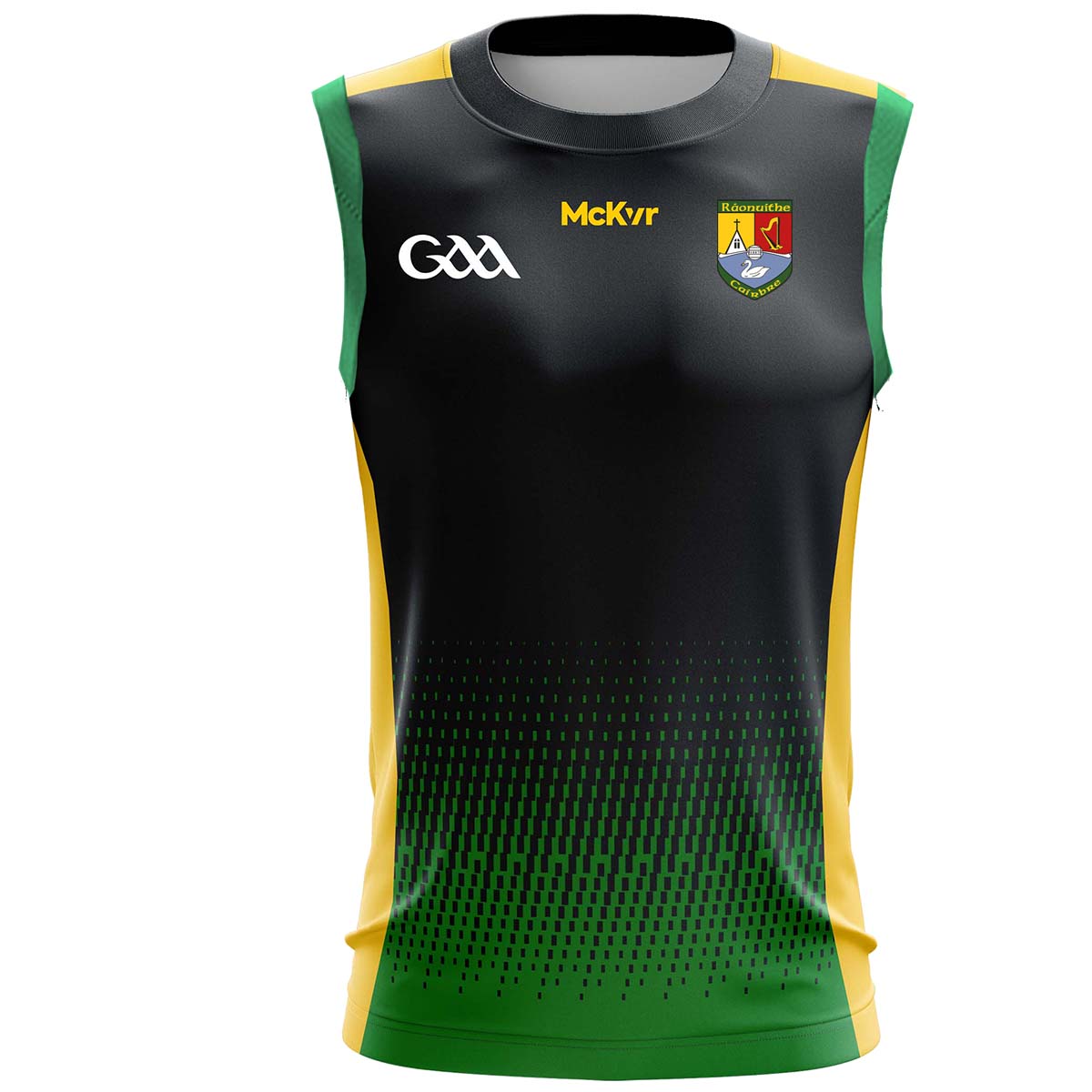 Mc Keever Carbery Rangers GAA Training Vest - Youth - Navy/Green/Yellow