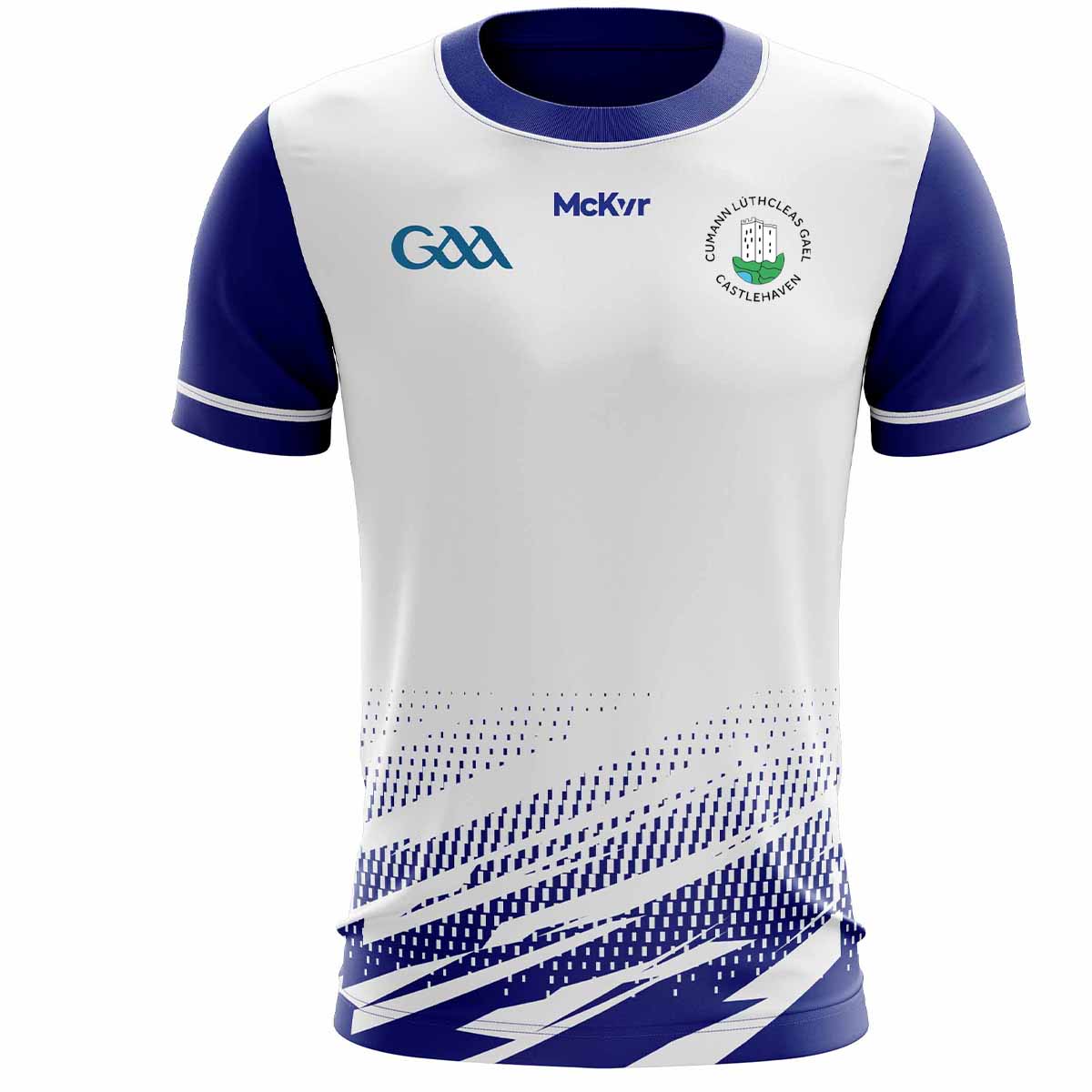 Mc Keever Castlehaven GAA Training Jersey - Youth - White/Blue