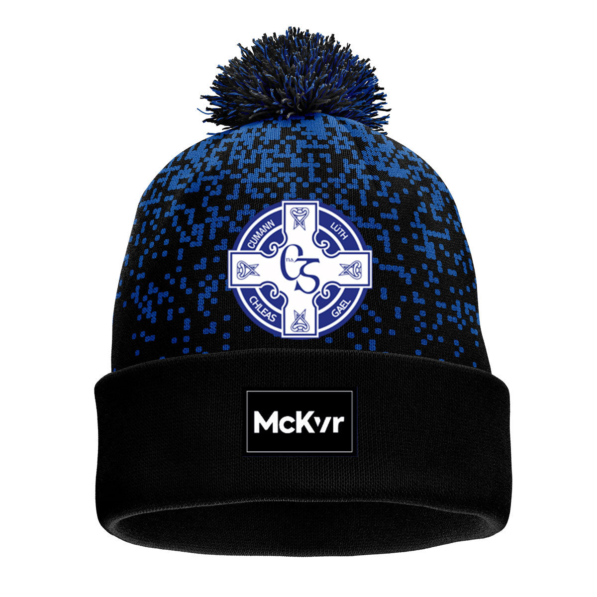 Mc Keever Clan Na Gael CLG Core 22 Bobble Hat - Adult - Black/Blue