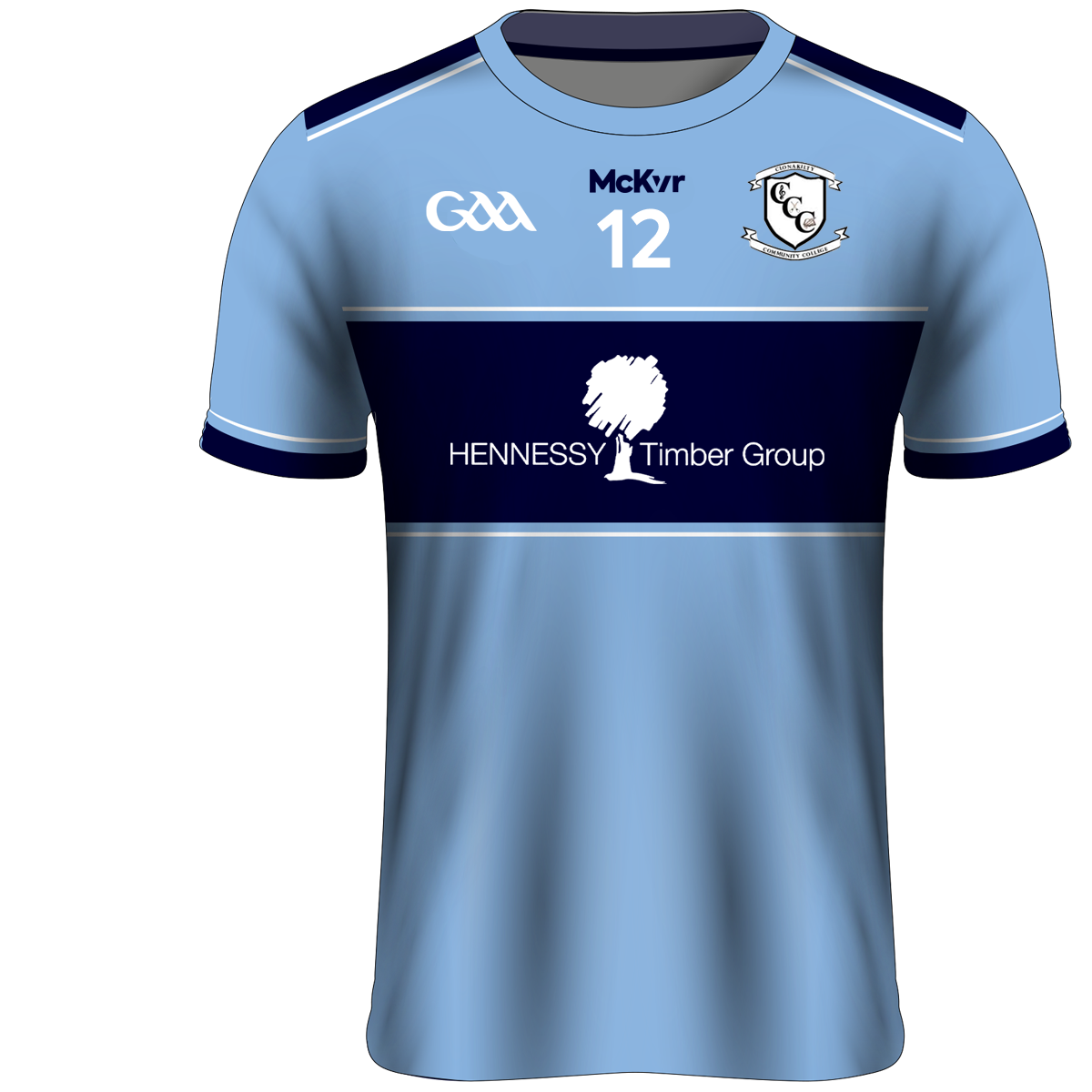 Mc Keever Clonakilty Community College Numbered Playing Jersey - Adult - Blue