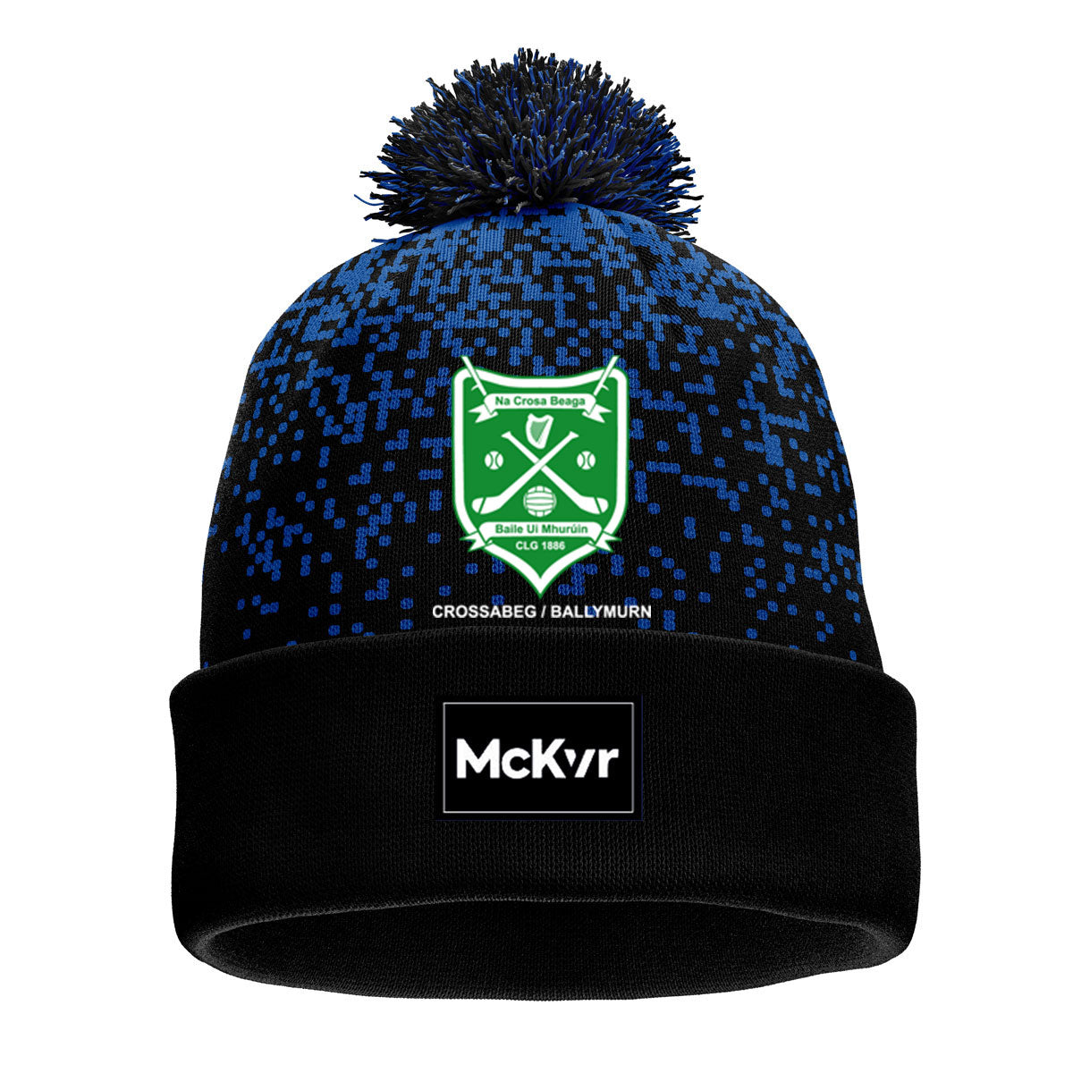 Mc Keever Crossabeg/Ballymurn GAA Core 22 Bobble Hat - Adult - Black/Blue