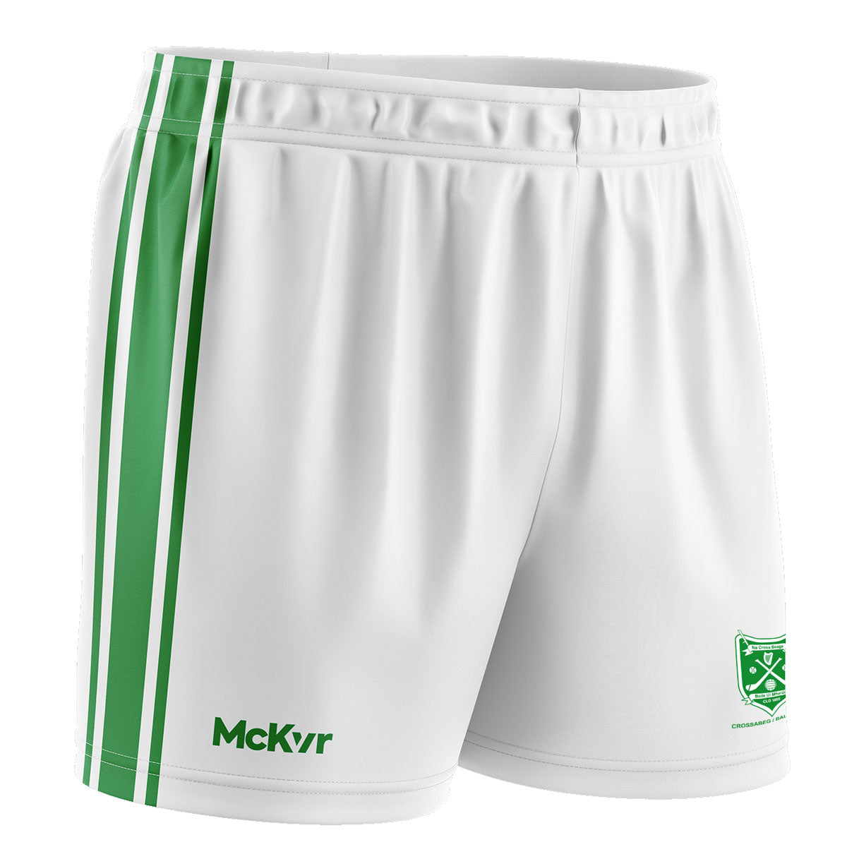 Mc Keever Crossabeg/Ballymurn GAA Core 22 GAA Shorts - Youth - White/Green