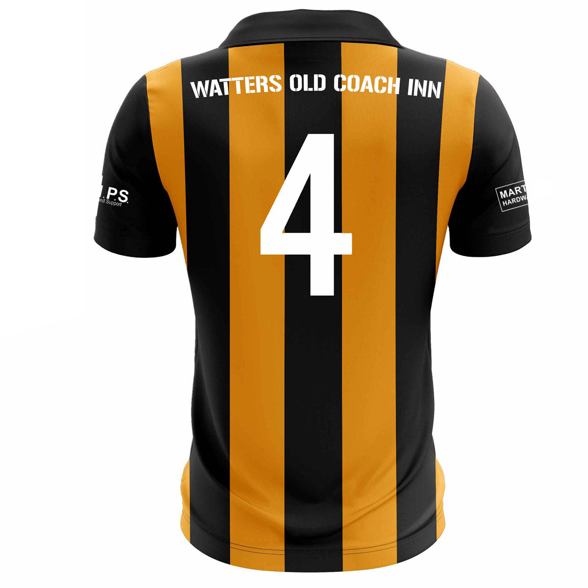 Mc Keever Crossmaglen Rangers GAA Numbered Playing Jersey - Adult - Black/Amber Player Fit