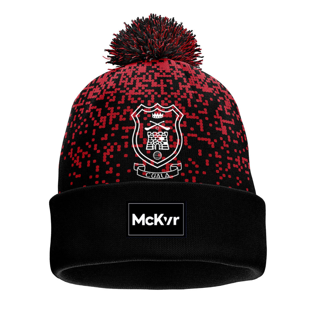 Mc Keever Cuala GAA Core 22 Bobble Hat - Adult - Black/Red