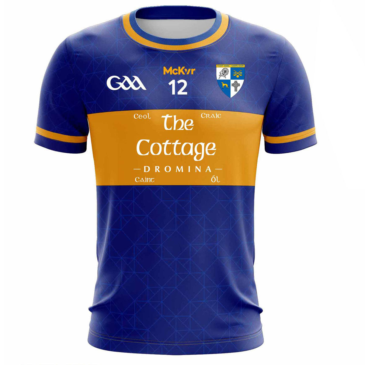 Mc Keever Dromina GAA Numbered Match Jersey - Womens - Royal