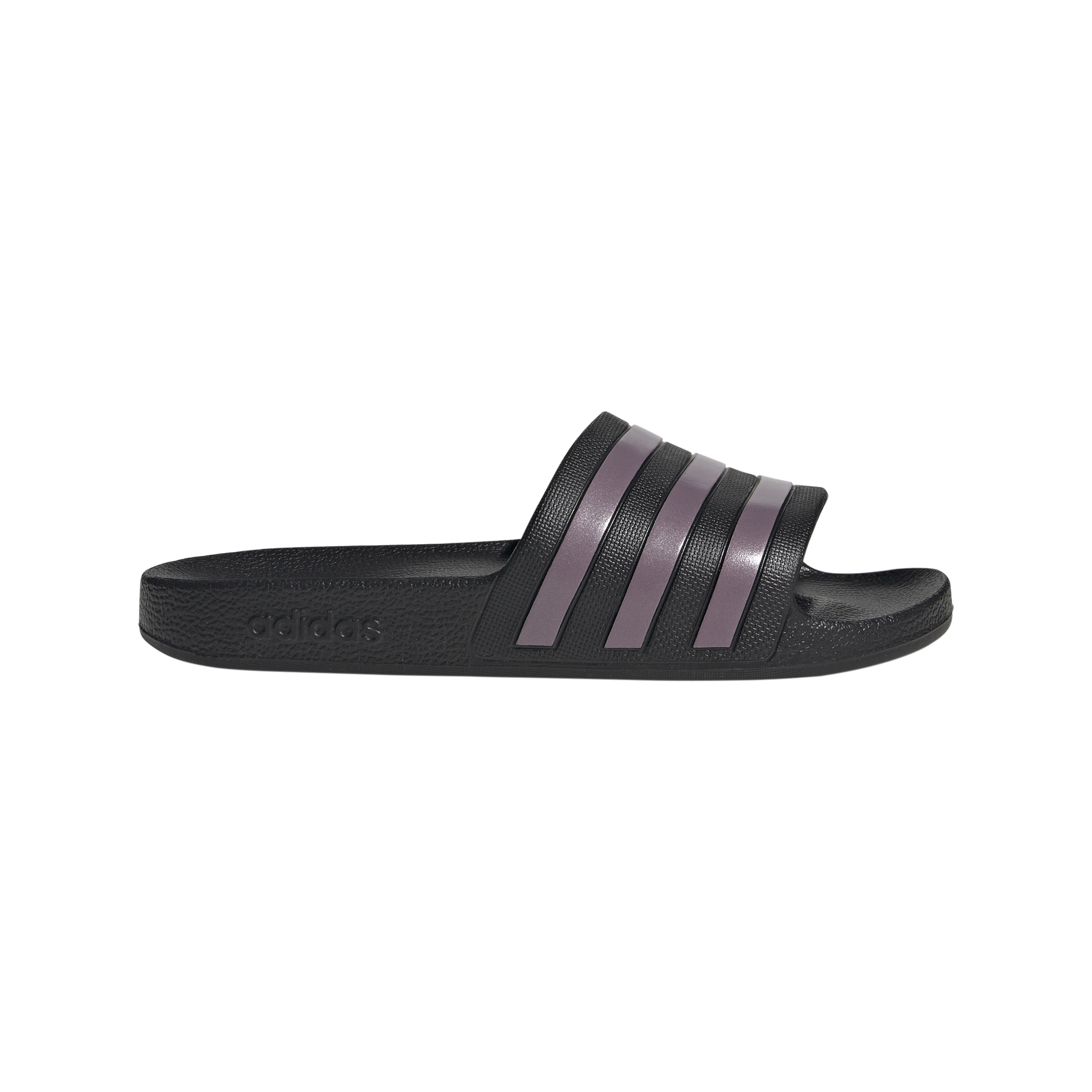 adidas Adilette Aqua Sliders - Womens - Black/Mat Purple Metallic/Black