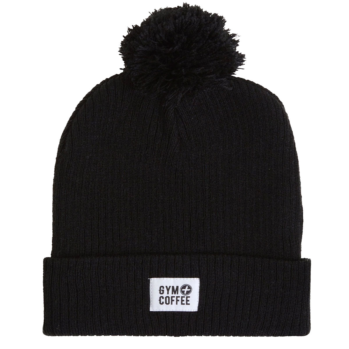 Gym+Coffee Bobble Beanie - Black