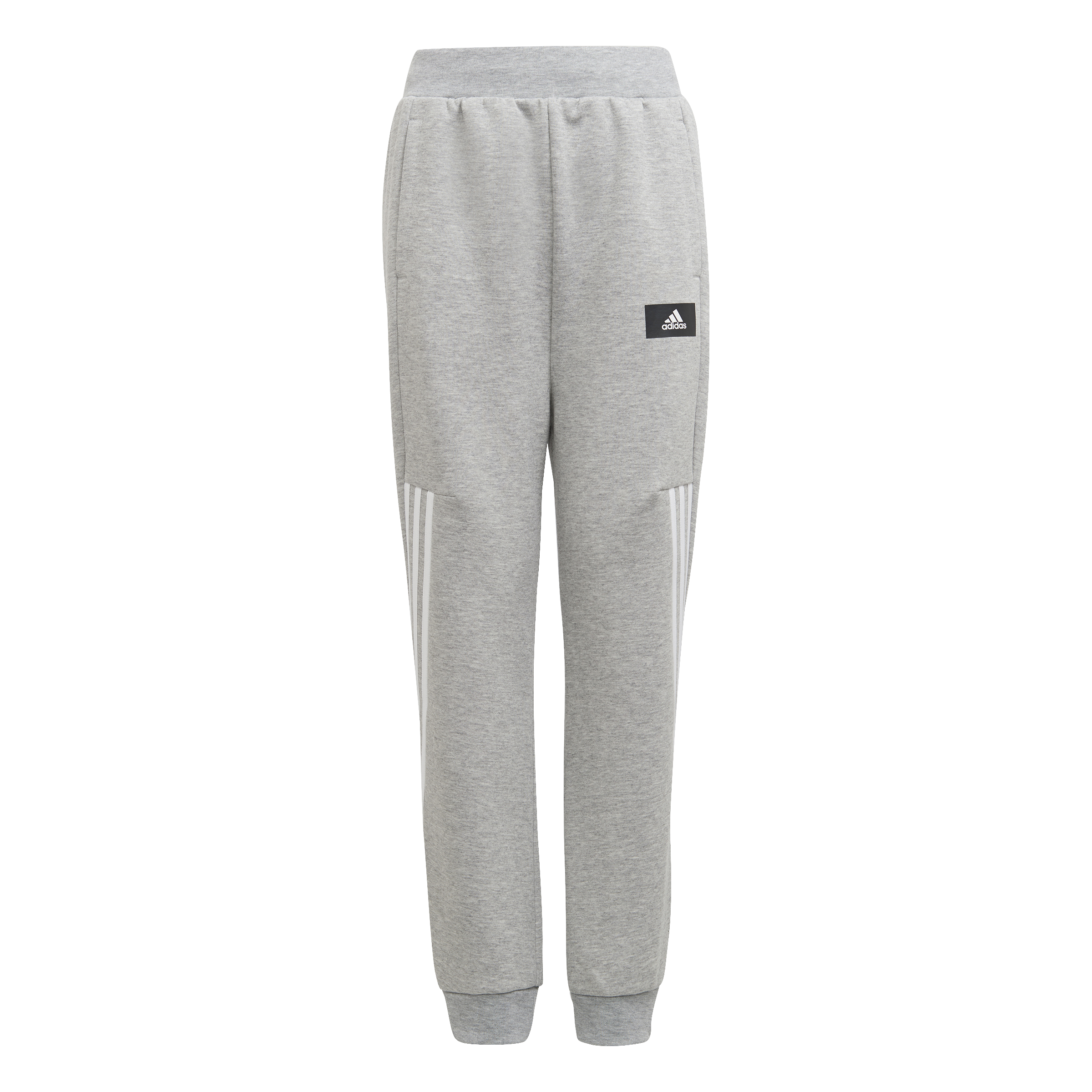 adidas Future Icons 3 Stripes Tapered Leg Joggers - Boys - Medium Grey Heather