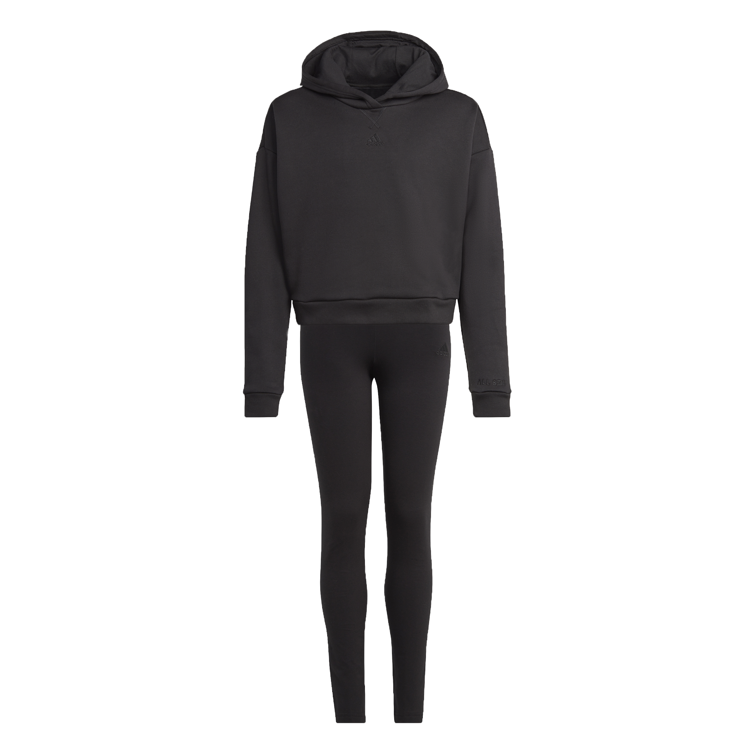 adidas Fleece Hoodie Tracksuit - Girls - Black