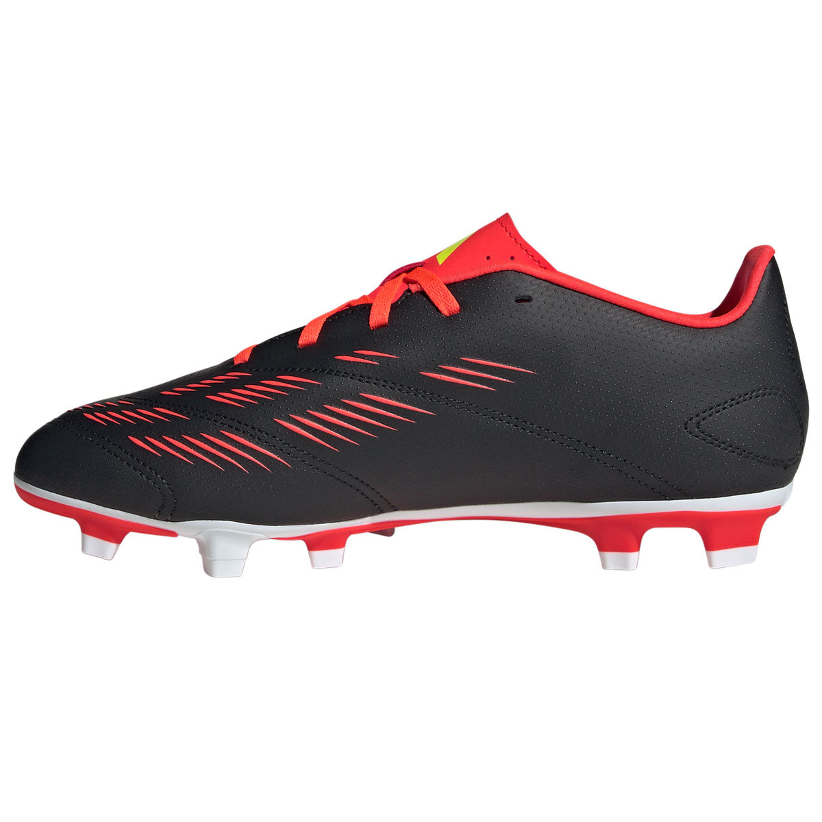 adidas Predator Club FxG Football Boots - Adult - Black/White/Solar Red