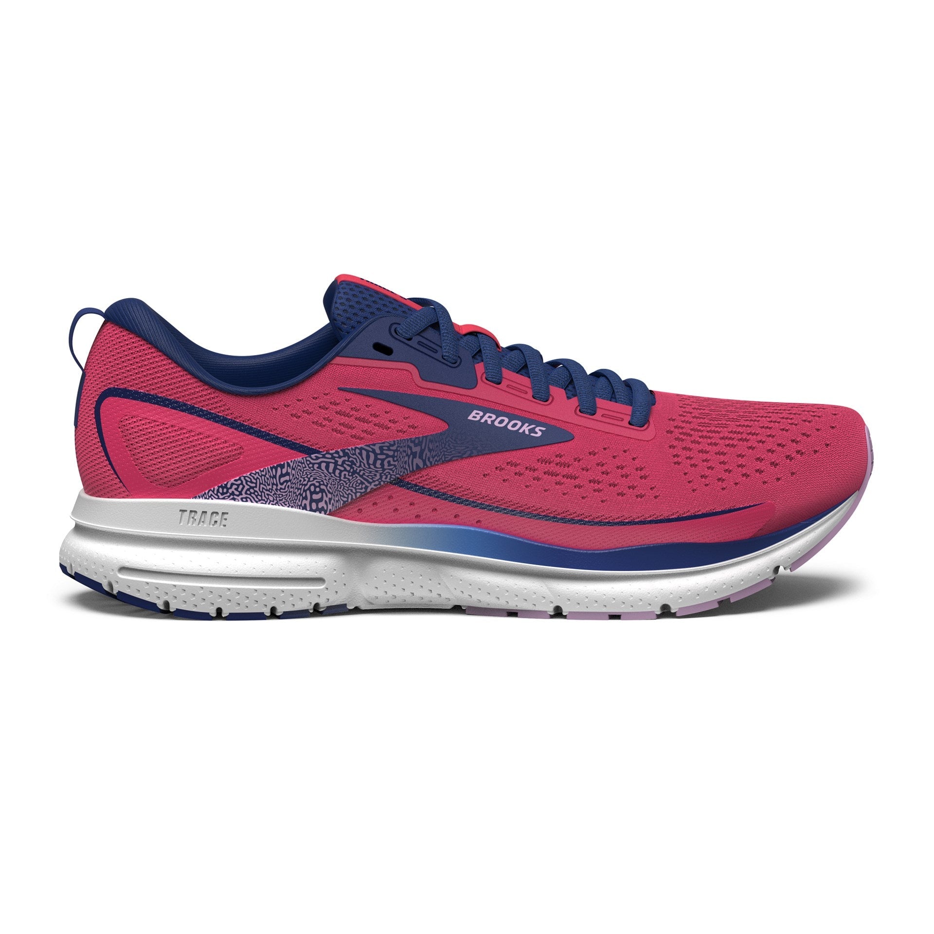 Brooks Trace 3 Running Shoes - Womens - Raspberry/Blue/Orchid