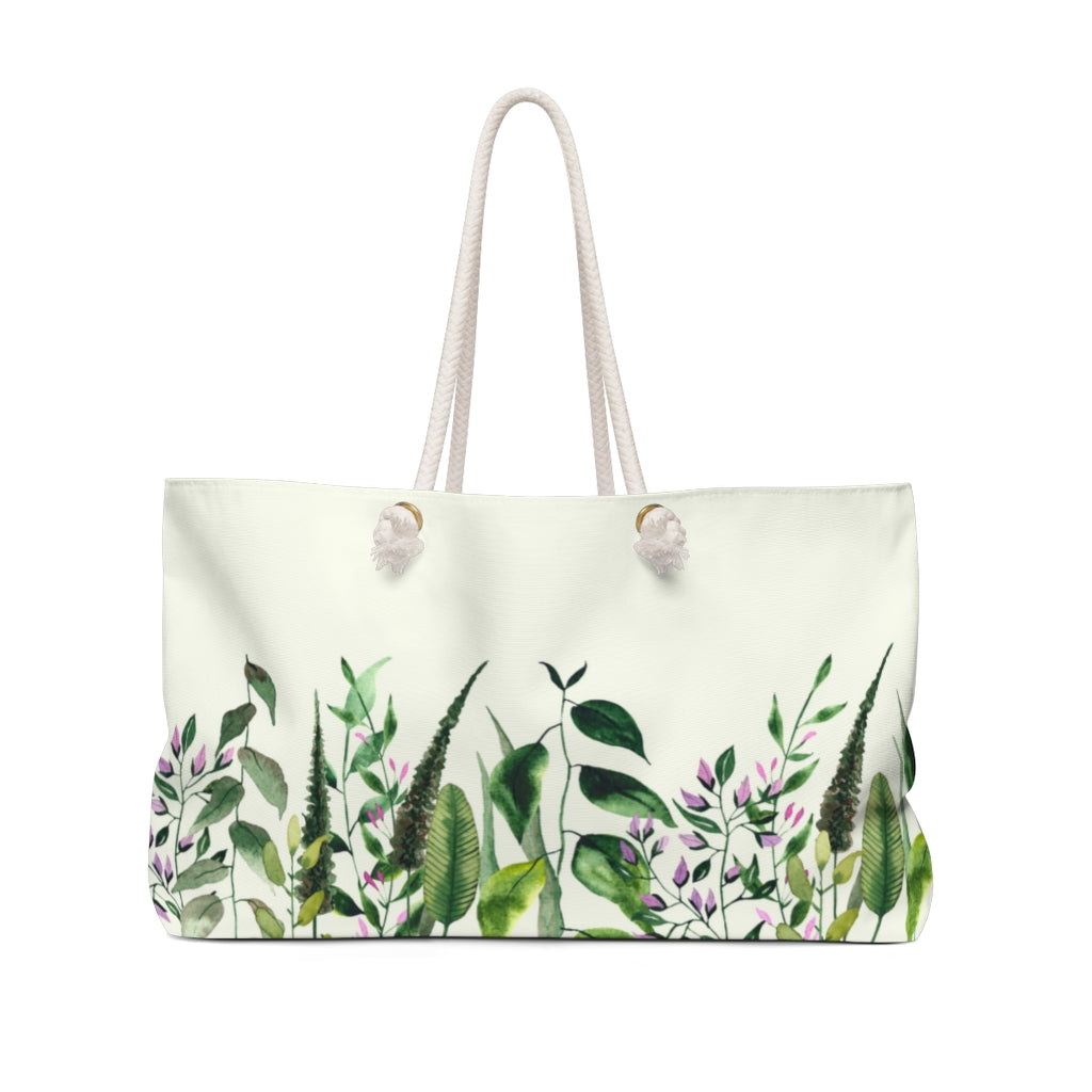 Personalized Spring Garden Weekender Bag