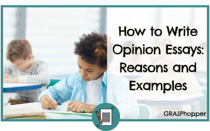 How to Write Opinion Essays: Reasons and Examples 