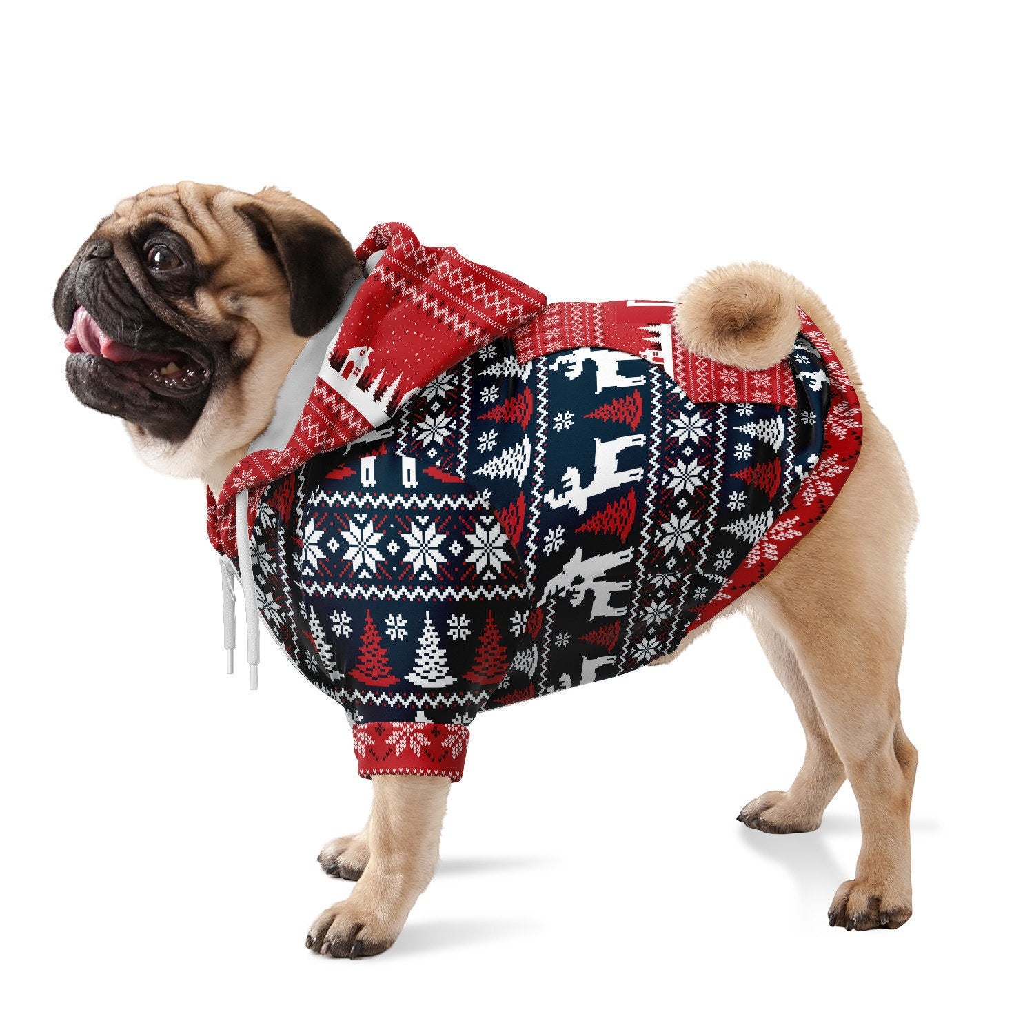 large dog ugly christmas sweater