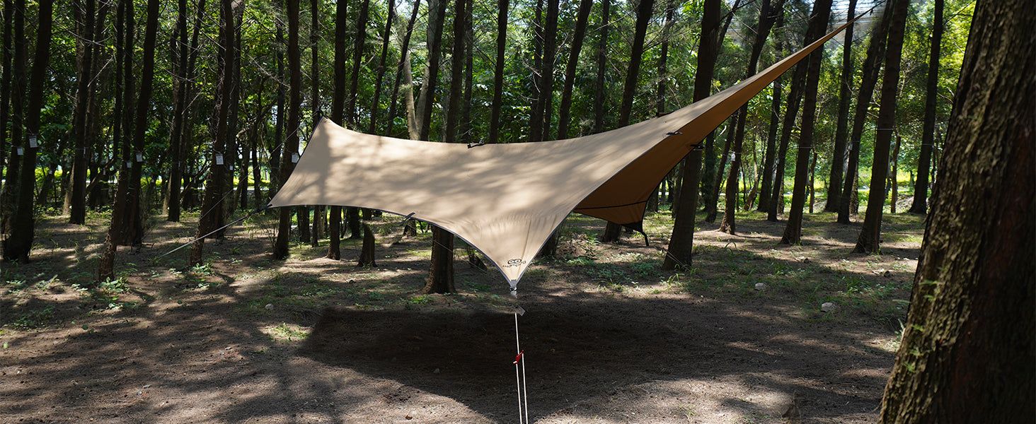 GOGlamping 山帆 ヘキサタープ TC 4.2ｍｘ4.1ｍ