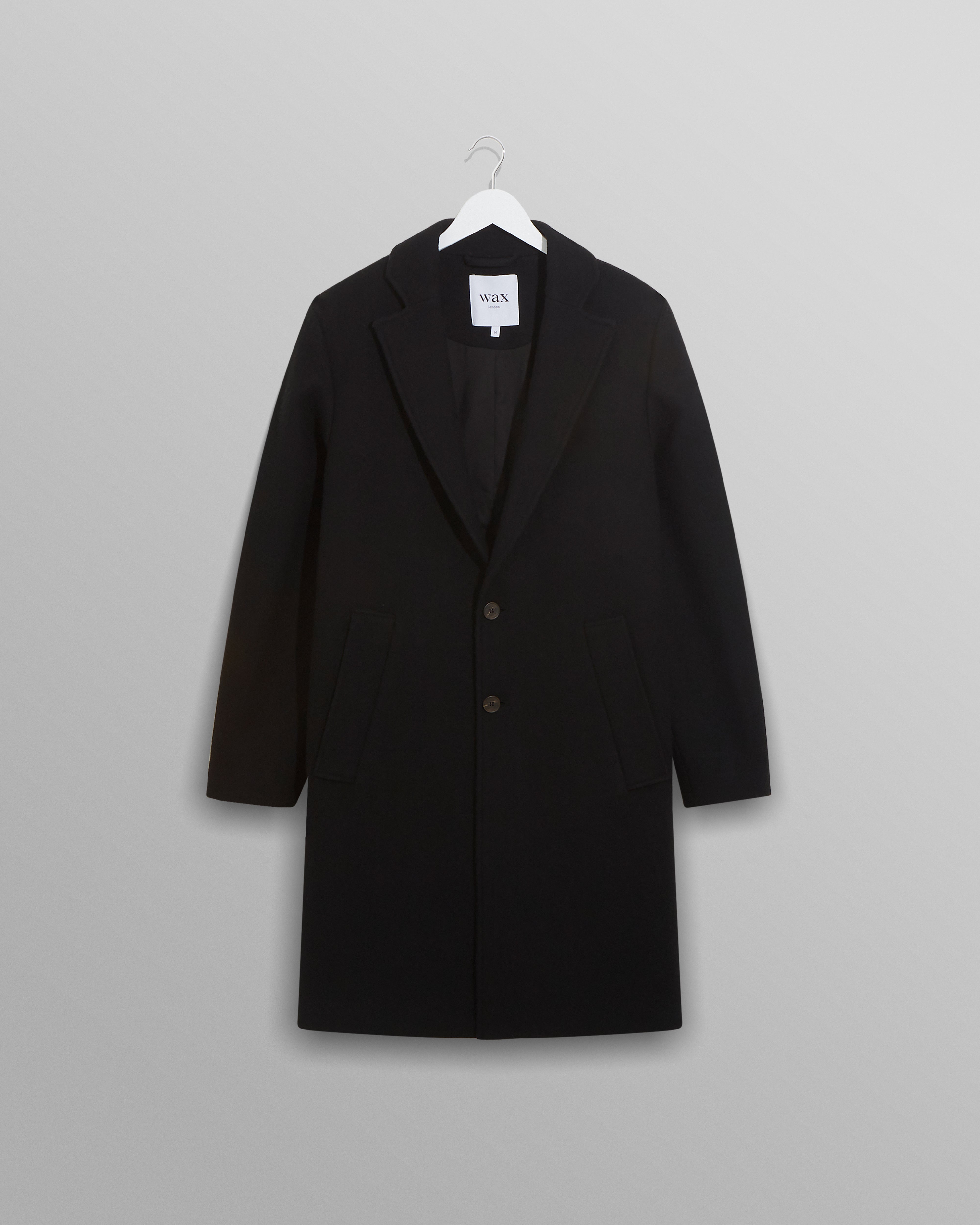 Sasso Coat Black Wool / XXL