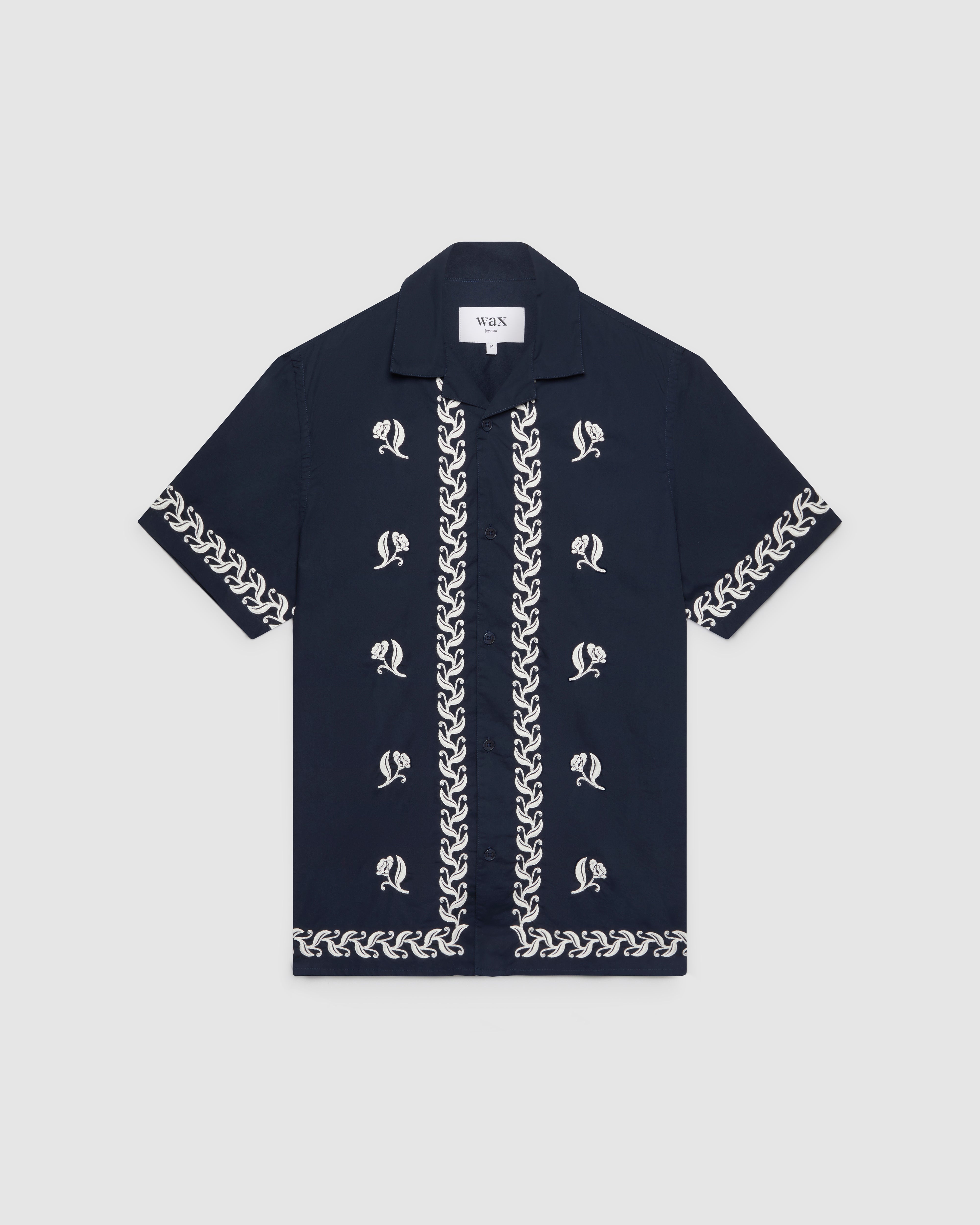 Didcot Shirt Navy Border Embroidery / XXL product