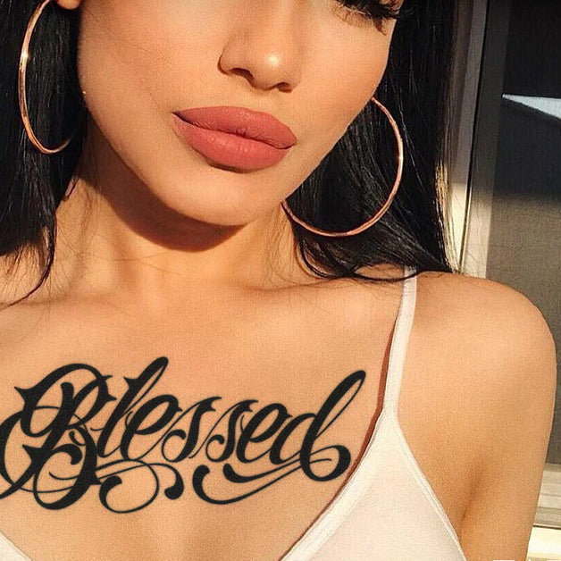 17 Stunning Blessed Neck Tattoos