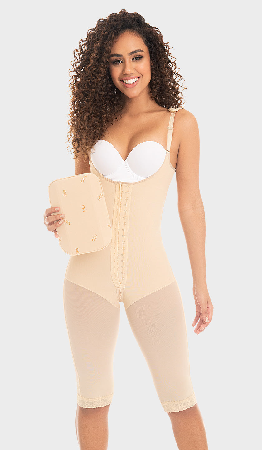 M&D 0478 Liposuction Compression Garments + Ab Board Post Surgery & Lipo  Foam BG XL Beige at  Women's Clothing store